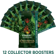 Magic: The Gathering The Lord of The Rings: Tales of Middle-Earth Collector Booster Box - 12 Packs + 1 Box Topper Card Card Game Wizards of the Coast