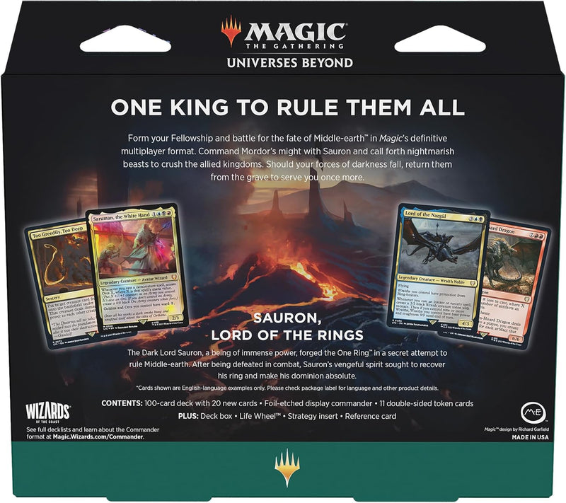 Magic: The Gathering MTG TCG: The Lord of the Rings Commander Deck - The Hosts of Mordor Card Game Wizards of the Coast