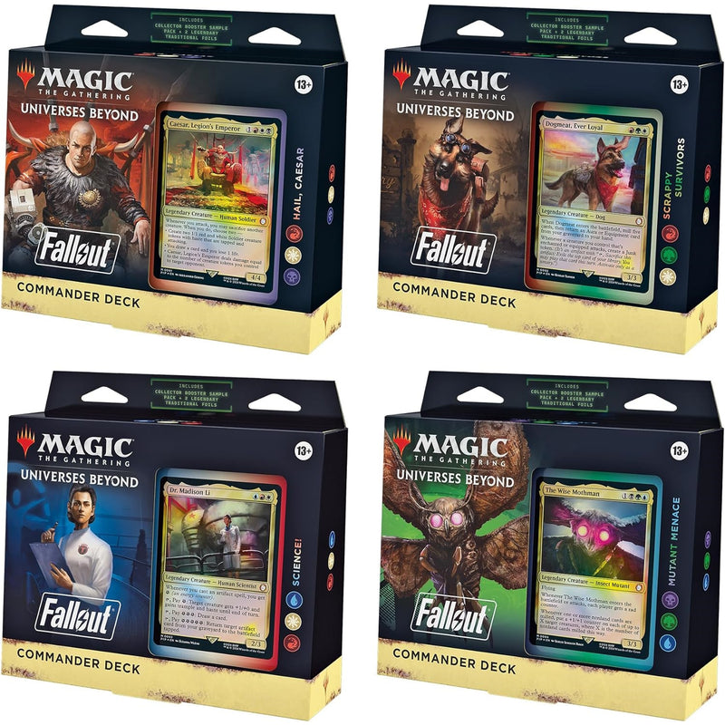 Magic: The Gathering TCG: Fallout Commander Decks - Set of 4 Card Game Wizards of the Coast