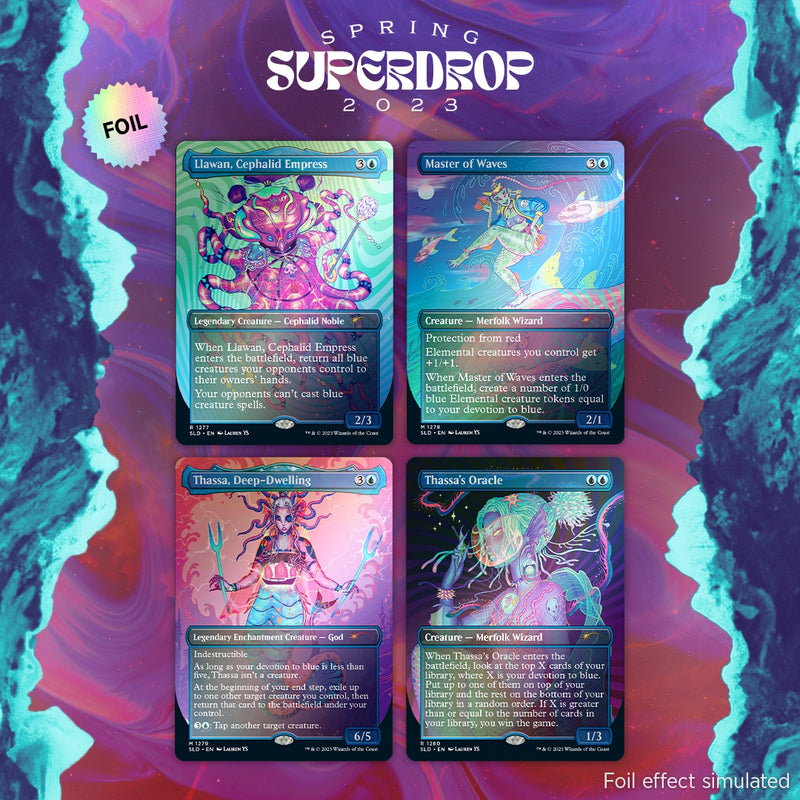 Magic: The Gathering TCG - Secret Lair Spring Superdrop 2023 - Cool Ocean Breeze - Foil Edition Card Game Wizards of the Coast