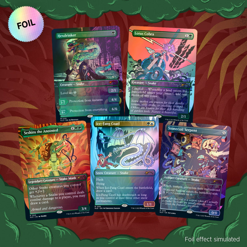 Magic: The Gathering TCG - Secret Lair Drop Series - Ssssssnakessssss - Foil Edition Card Game Wizards of the Coast