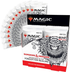 Magic: The Gathering TCG - Adventures in The Forgotten Realms Collector Booster Box - 12 Packs Card Game Wizards of the Coast