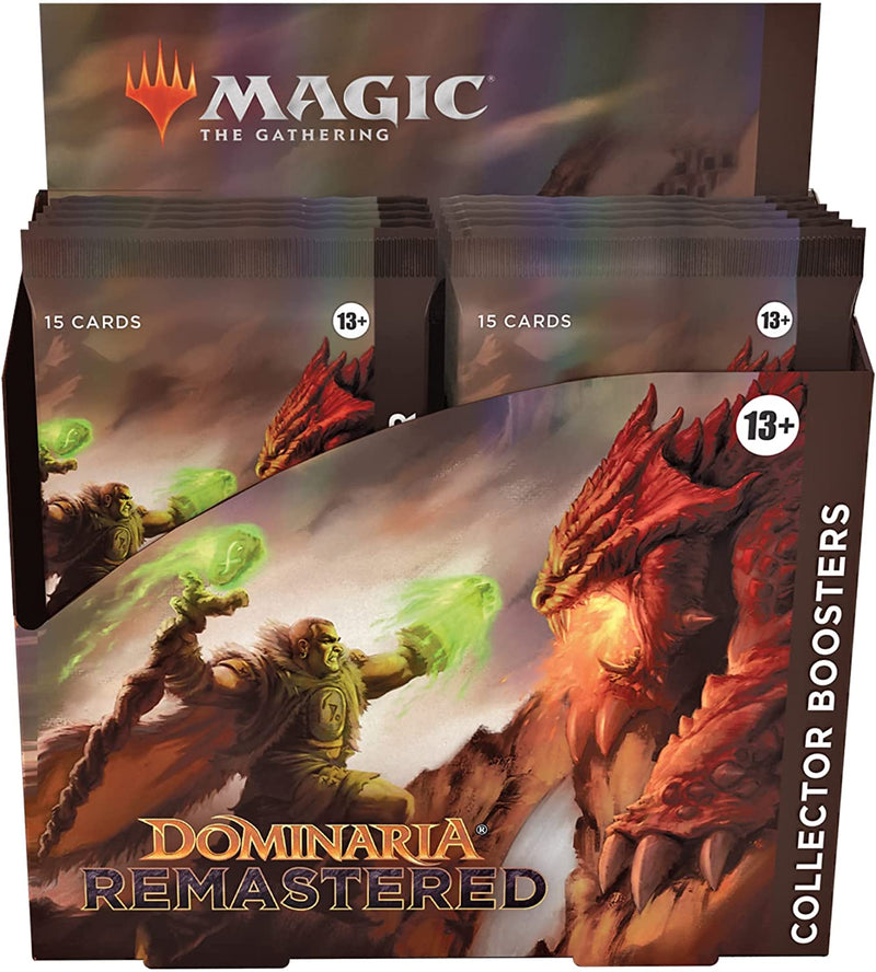 Magic: The Gathering MTG TCG - Dominaria Remastered Collector Booster Box - 12 Packs Card Game Wizards of the Coast