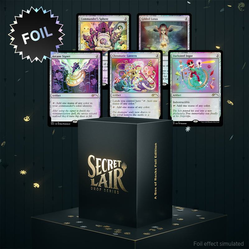 Magic: The Gathering TCG - Secret Lair Drop Series - A Box of Rocks - Foil Edition Card Game Wizards of the Coast