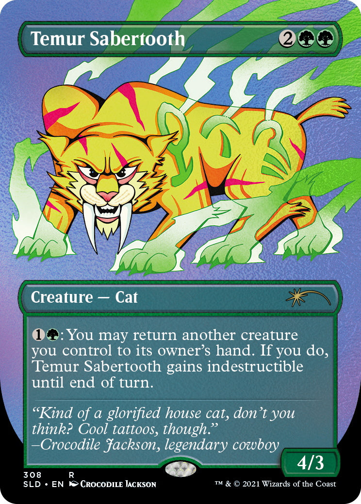 Magic: The Gathering TCG - Secret Lair Drop Series - Crocodile Jackson's Monstrous Menagerie - Foil Etched Edition Card Game Wizards of the Coast