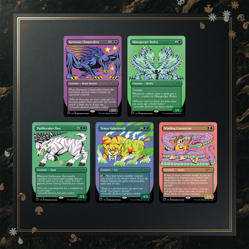 Magic: The Gathering TCG - Secret Lair Drop Series - Crocodile Jackson's Monstrous Menagerie Card Game Wizards of the Coast