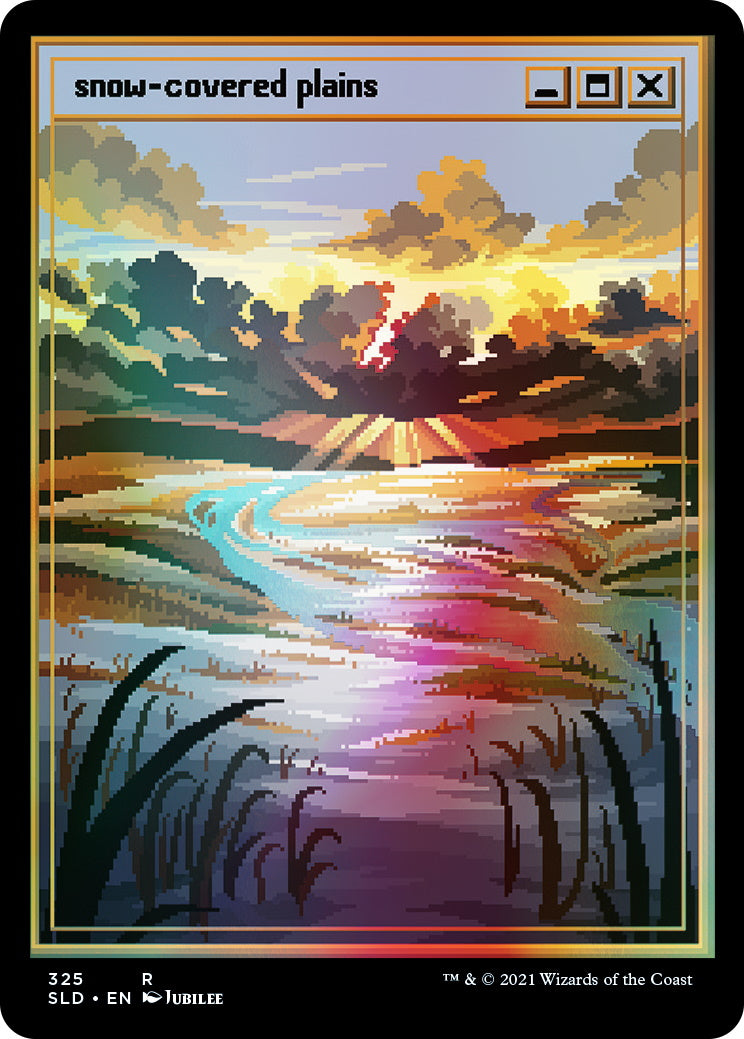 Magic: The Gathering TCG - Secret Lair Drop Series - PixelSnowLands.jpg - Foil Edition Card Game Wizards of the Coast