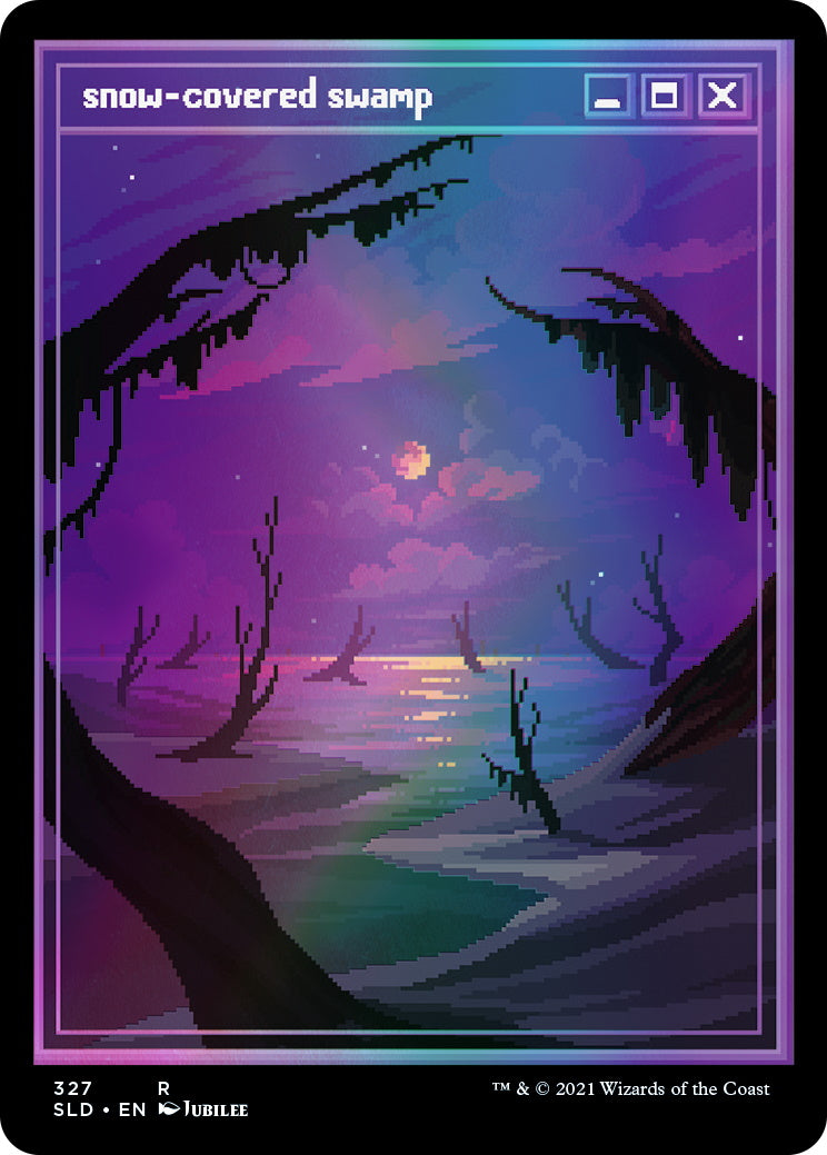 Magic: The Gathering TCG - Secret Lair Drop Series - PixelSnowLands.jpg - Foil Edition Card Game Wizards of the Coast