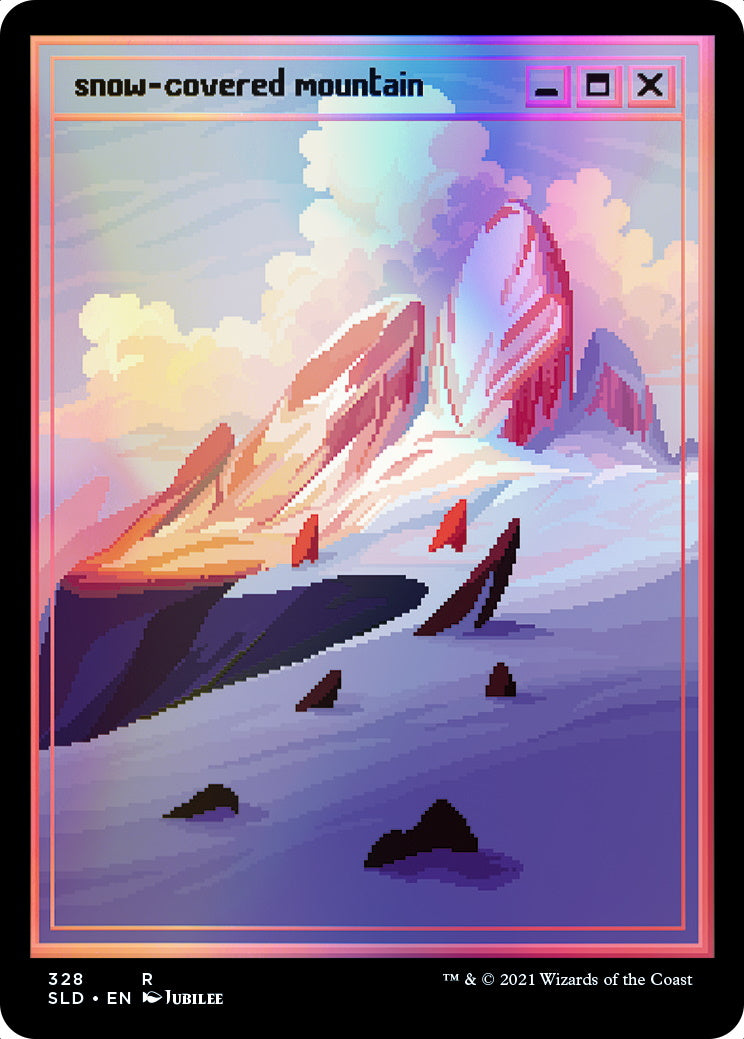 Magic: The Gathering TCG - Secret Lair Drop Series - PixelSnowLands.jpg - Foil Edition Card Game Wizards of the Coast