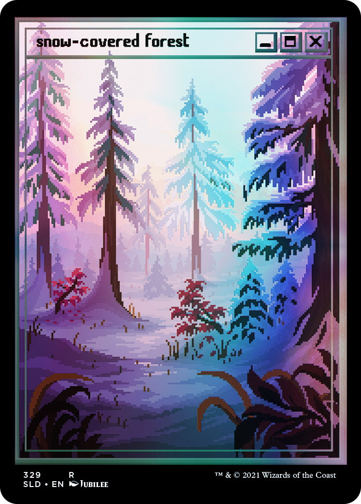Magic: The Gathering TCG - Secret Lair Drop Series - PixelSnowLands.jpg - Foil Edition Card Game Wizards of the Coast