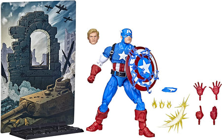 Marvel Legends 20th Anniversary Series 1 Captain America 6-inch Action Figure Toys & Games Hasbro