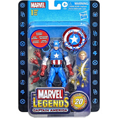 Marvel Legends 20th Anniversary Series 1 Captain America 6-inch Action Figure Toys & Games Hasbro