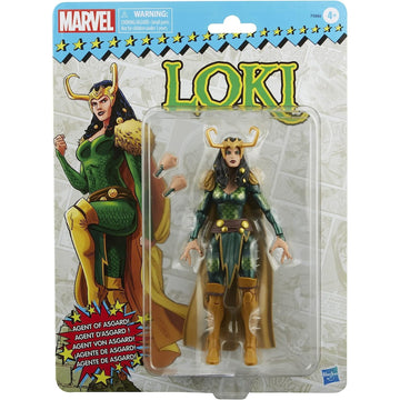 Marvel Legends Series: Loki Agent of Asgard 6-inch Retro Packaging Action Figure with 2 Accessories Toys & Games Hasbro