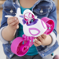 Marvel Spidey and His Amazing Friends Change 'N Go Ghost-Copter and Ghost-Spider Toys & Games Hasbro