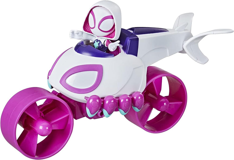 Marvel Spidey and His Amazing Friends Change 'N Go Ghost-Copter and Ghost-Spider Toys & Games Hasbro