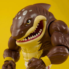 Street Sharks: BIG SLAMMU - 30th Anniversary Action Half-Shark Hero Figure Bite & Slam Motion Toys & Games Mattel