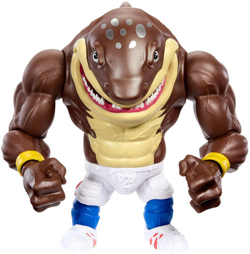 Street Sharks: BIG SLAMMU - 30th Anniversary Action Half-Shark Hero Figure Bite & Slam Motion Toys & Games Mattel