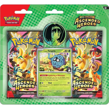 Pokemon TCG: Mega Evolution - Ascended Heroes 2-Pack Blister (Erika’s Tangela) Card Game Pokemon