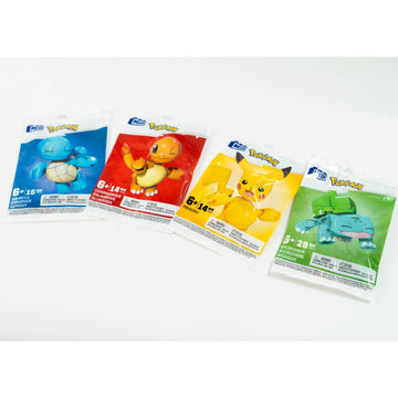 MEGA Pokemon: Bulbasaur, Charmander, Squirtle, Pikachu - Bundle of 4 Toys & Games MEGA