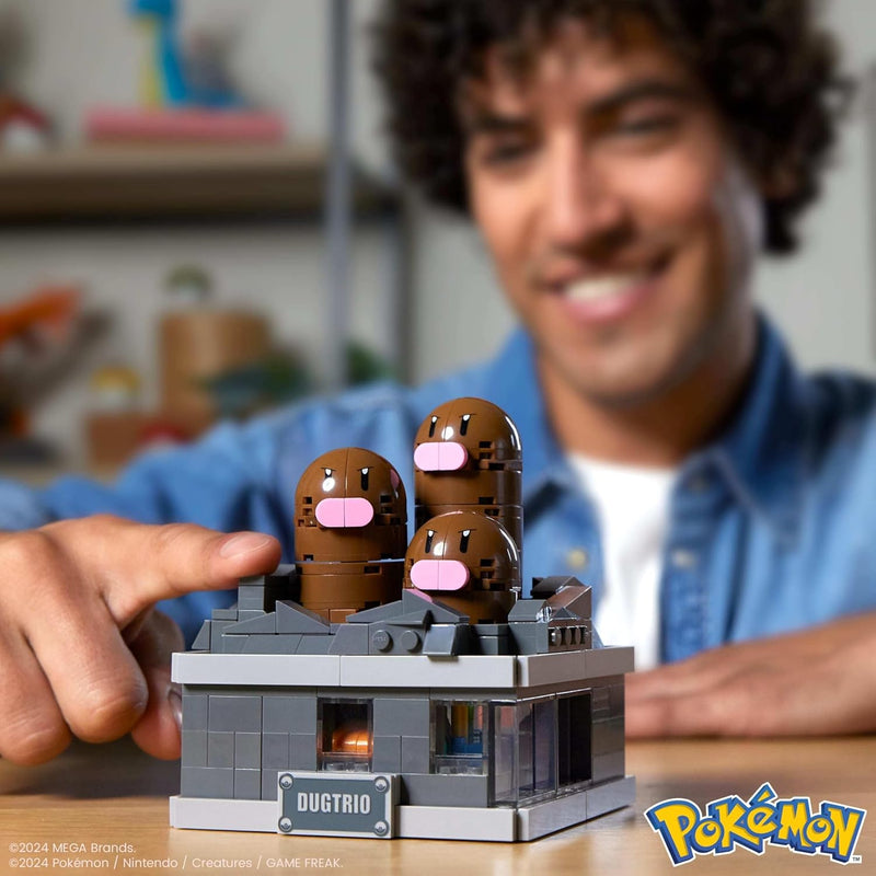 MEGA Pokemon: Mini Motion Dugtrio - 350 Piece Building Set Toys & Games MEGA