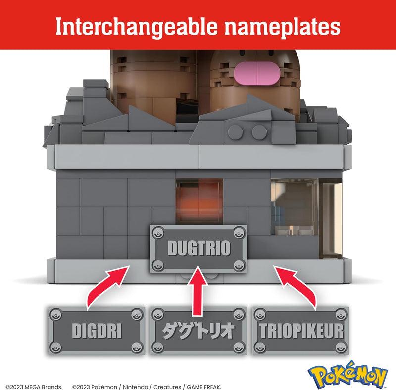 MEGA Pokemon: Mini Motion Dugtrio - 350 Piece Building Set Toys & Games MEGA