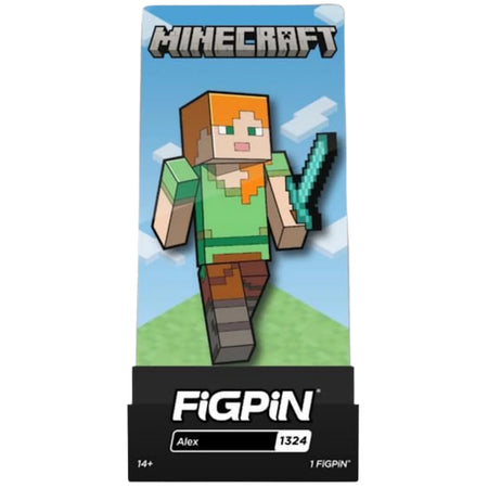 Minecraft FiGPiN: Alex #1324 – Official Exclusive Limited to 750 Pieces! Enamel Pin FiGPiN