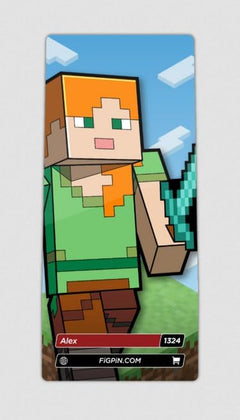 Minecraft FiGPiN: Alex #1324 – Official Exclusive Limited to 750 Pieces! Enamel Pin FiGPiN
