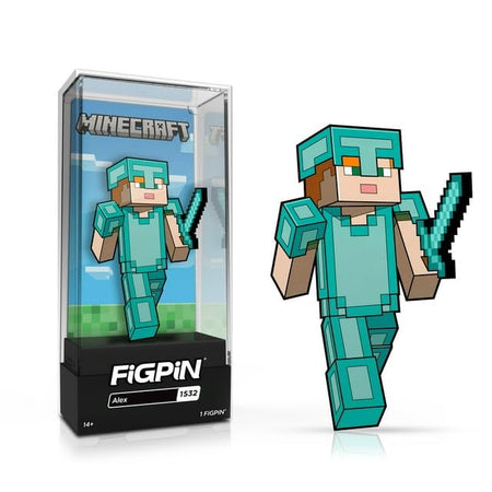 Minecraft FiGPiN: Alex #1532 - FiGPiN Official Exclusive Limited to 750 Pieces Enamel Pin FiGPiN