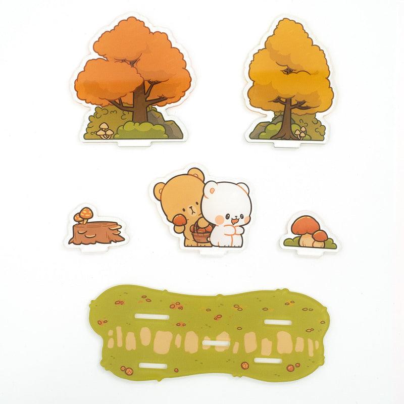 Milk Mocha Bear: Forest Forage Acrylic Standee Standee Milk Mocha Bear