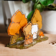 Milk Mocha Bear: Forest Forage Acrylic Standee Standee Milk Mocha Bear