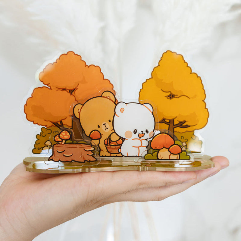 Milk Mocha Bear: Forest Forage Acrylic Standee Standee Milk Mocha Bear