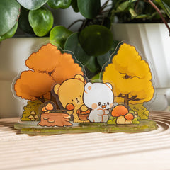 Milk Mocha Bear: Forest Forage Acrylic Standee Standee Milk Mocha Bear