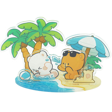 Milk Mocha Bear: Sunny Getaway Acrylic Standee Standee Milk Mocha Bear