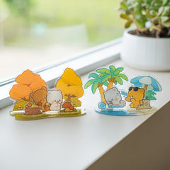 Milk Mocha Bear: Sunny Getaway Acrylic Standee Standee Milk Mocha Bear