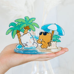 Milk Mocha Bear: Sunny Getaway Acrylic Standee Standee Milk Mocha Bear
