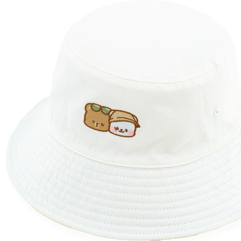Milk Mocha Bear: Beach Day Reversible Bucket Hat Hats Milk Mocha Bear