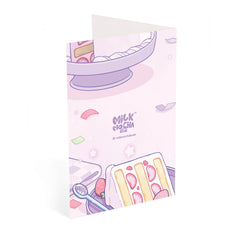 Milk Mocha Bear: Berry Cake Birthday Card Greeting & Note Cards Milk Mocha Bear