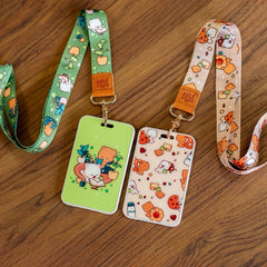 Milk Mocha Bear: Clover Card Holder and Lanyard Lanyards Milk Mocha Bear
