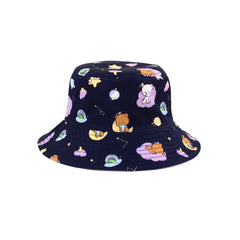 Milk Mocha Bear: Cosmic Dreams Reversible Bucket Hat Hats Milk Mocha Bear