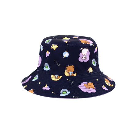 Milk Mocha Bear: Cosmic Dreams Reversible Bucket Hat Hats Milk Mocha Bear