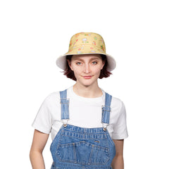 Milk Mocha Bear: Beach Day Reversible Bucket Hat Hats Milk Mocha Bear