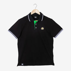 Milk Mocha Bear: Matcha Polo Shirt Polos Milk Mocha Bear Black Men XS