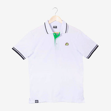 Milk Mocha Bear: Matcha Polo Shirt Polos Milk Mocha Bear White Men XS