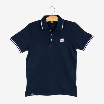 Milk Mocha Bear: Milk Polo Shirt Polos Milk Mocha Bear Navy Men XS