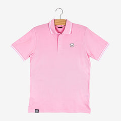 Milk Mocha Bear: Milk Polo Shirt Polos Milk Mocha Bear Pink Men XS
