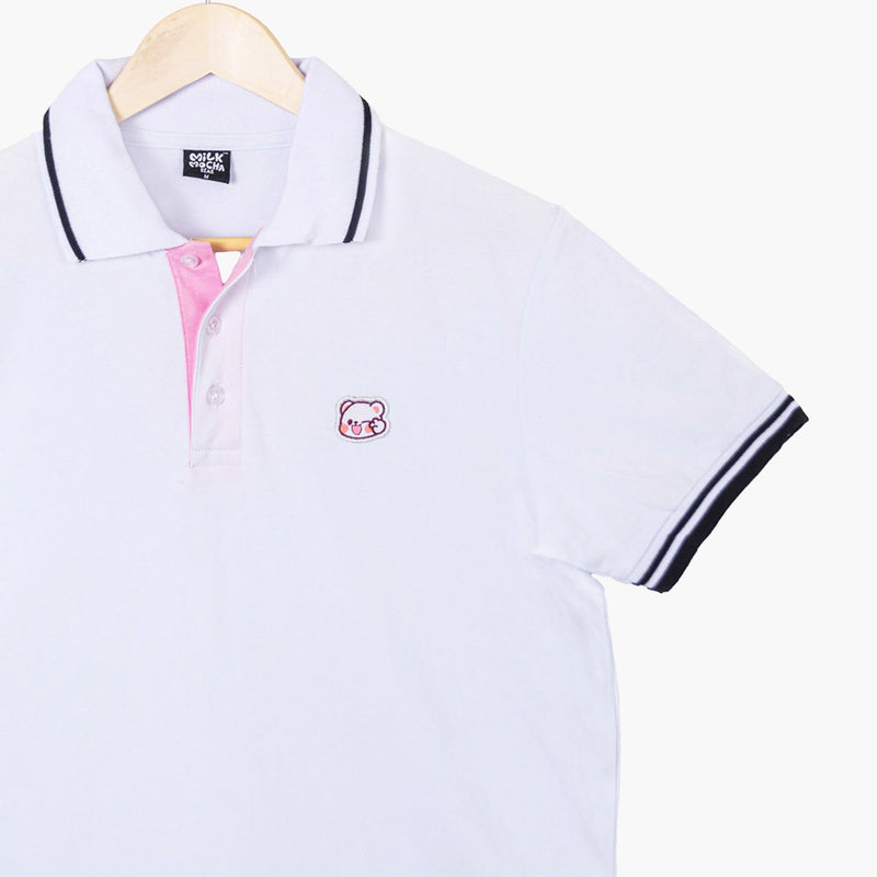 Milk Mocha Bear: Milk Polo Shirt Polos Milk Mocha Bear