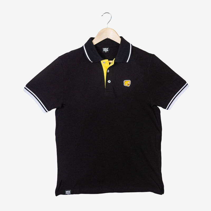 Milk Mocha Bear: Mocha Polo Shirt Polos Milk Mocha Bear Black Men XS