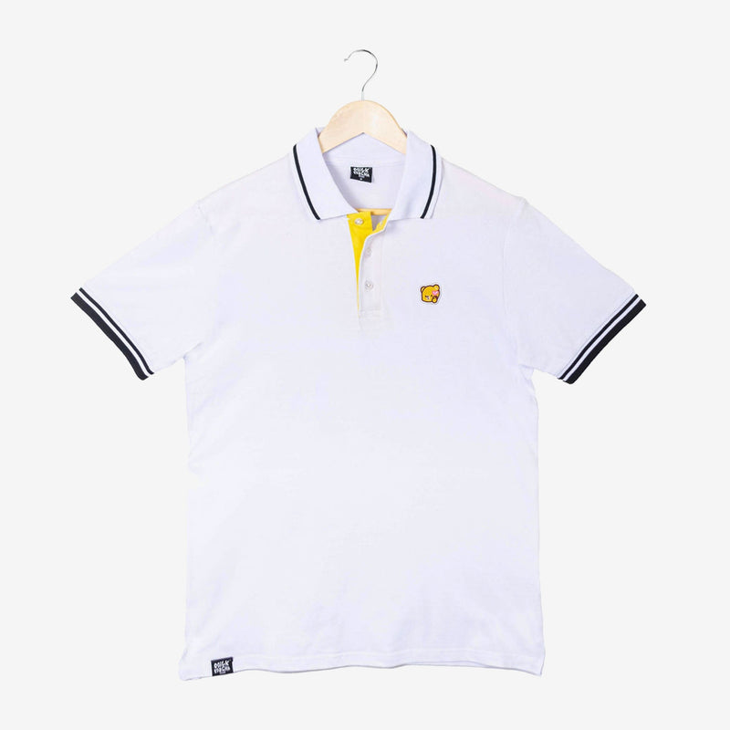 Milk Mocha Bear: Mocha Polo Shirt Polos Milk Mocha Bear White Men XS