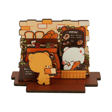Milk Mocha Bear: Cozy Bakery Wooden Standee Standee Milk Mocha Bear