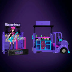 Monster High: Fangtastic Rockin Food Truck Draculaura Doll & Playset & Pullout Stage Toys & Games Mattel